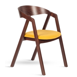 Křesílko GURU tm. hnědá látka