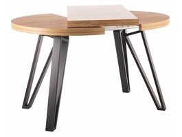 Jídelní stůl rozkládací GALY 100 (100-168),barva dub artisan/černá