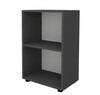 Regál s policemi KIERA 2 barva antracit