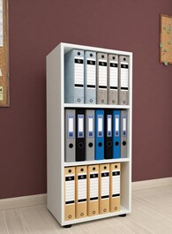 Regál s policemi KIERA 3 barva bílá