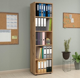 Regál s policemi KIERA 5 barva borovice