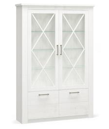 Vitrína dvoudveřová POLINA barva borovice andersen