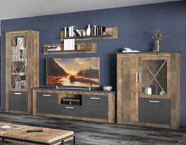 Obývací sestava POLINA barva dub kolonial/matera