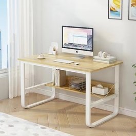 Pracovní stůl NARVIK bílá/javor