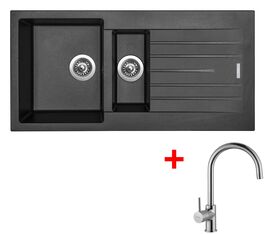 Sinks PERFECTO 1000.1 Metalblack + Vitalia