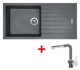 Sinks PERFECTO 1000 Titanium + Mix 3 P GR