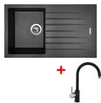 Sinks PERFECTO 860 Metalblack + Vitalia GR