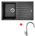 Sinks PERFECTO 860 Metalblack + Vitalia