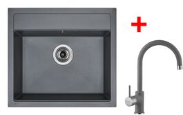 Sinks SOLO 560 Titanium + Vitalia GR