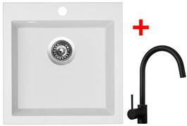 Sinks VIVA 455 Milk + Vitalia černá matná