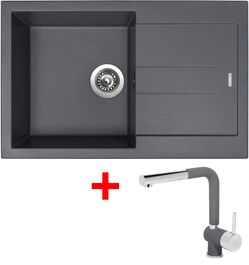 Sinks AMANDA 780 Titanium + Mix 3 P GR