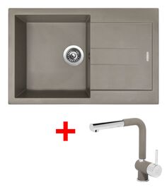 Sinks AMANDA 780 Truffle + Mix 3 P GR