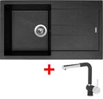 Sinks AMANDA 860 Metalblack + Mix 3 P GR
