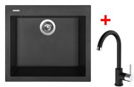 Sinks CUBE 560 Nanoblack+MIX 35 Nanoblack