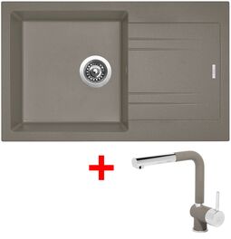 Sinks LINEA 780 Truffle + Mix 3 P GR