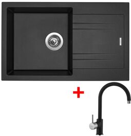 Sinks LINEA 780 Metalblack + Vitalia GR