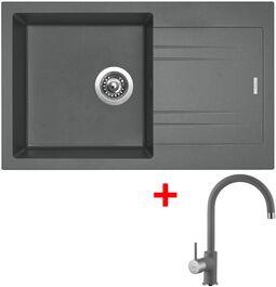 Sinks LINEA 780 Titanium + Vitalia GR