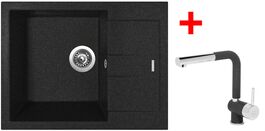 Sinks AMANDA 650 Granblack + Mix 3 P GR