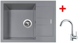 Sinks AMANDA 650 Nanogrey+MIX 35