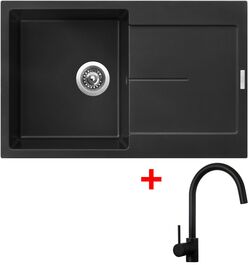 Sinks ULTIMA 790 Pureblack + Vitalia černá matná