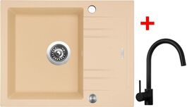 Sinks LINEA 600 XC Sahara + Vitalia černá matná