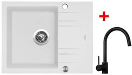 Sinks LINEA 600 XC Milk + Vitalia černá matná