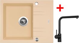 Sinks LINEA 600 XC Sahara + Elka černá matná