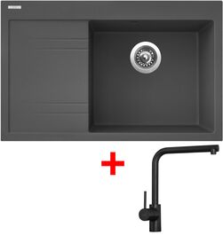 Sinks RIM 780 P Titanium + Elka černá matná