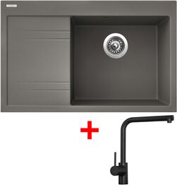 Sinks RIM 780 P Truffle + Elka černá matná