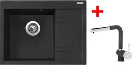 Sinks RIM 650 L Granblack + Mix 3 P GR