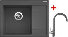 Sinks RIM 650 L Titanium + Vitalia GR