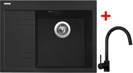 Sinks RIM 650 P Metalblack + Vitalia černá matná