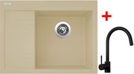 Sinks RIM 650 P Sahara + Vitalia černá matná