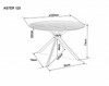 Stůl ASTER jídelní průměr 120cm