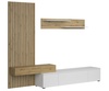 Obývací sestava LAVRIO PLUS barva bílá/dub artisan