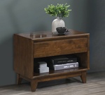 Noční stolek BAYERN barva vlašský ořech