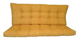 Polstr na zahradní houpačku 130 cm - látka žlutý melír
