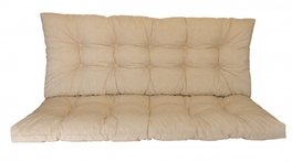 Polstr na zahradní houpačku 160 cm - látka béžový melír