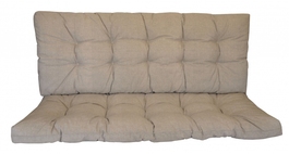 Polstr na zahradní houpačku 180 cm - látka tmavě béžový melír