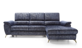 Rozkl. rohová sedačka LOMAS Touch me 06 pravá, nohy zlaté