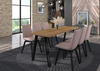 Jídelní stůl KOLINA 138x90 cm černá/artisan