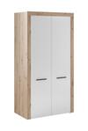 Šatní skříň 2D LODOSA dub artisan/bílá