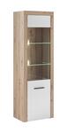 Vitrína 1D LODOSA dub artisan/bílá