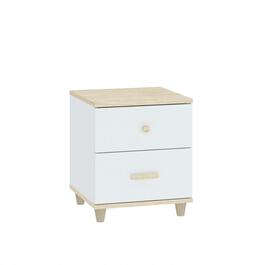 Noční stolek 2S FITERO bílá/akácie