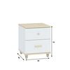 Noční stolek 2S FITERO bílá/akácie