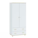 Šatní skříň 2D2S FITERO bílá/akácie