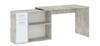 Psací stůl 1D1S SORIA beton/bílá