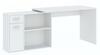 Psací stůl 1D1S SORIA bílá