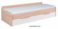 Postel TWINS s přistýlkou 90cm, s matracemi a s roštem