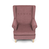 AK-388 PINK2 - Křeslo ušák, růžová látka, AK-388 PINK2